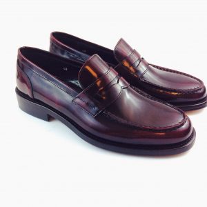 Mario Bruni Burgundy Loafer