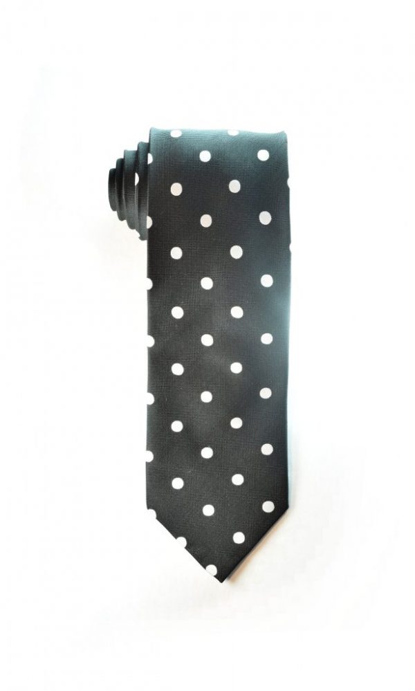 White Dots Tie