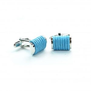 Light Blue String Cufflinks