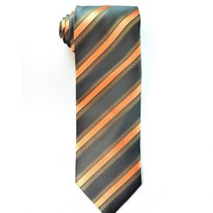 Orange Black Tie