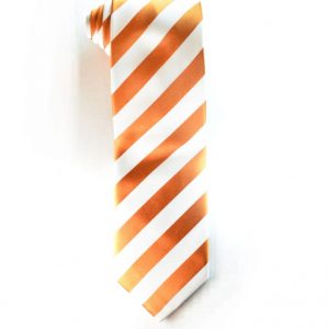Orange White Tie