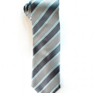 Silver Blue Tie