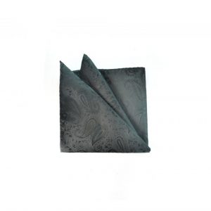 Black Designed Pocket Square