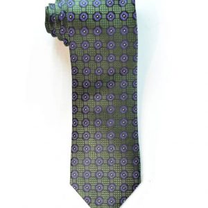 Olive / violet Tie
