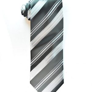 Silver Black Tie