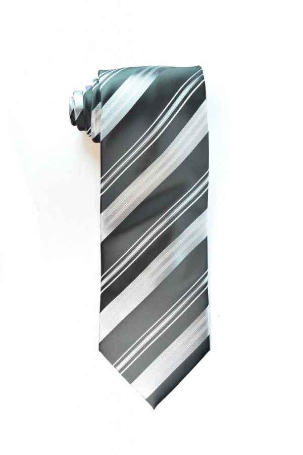 Silver Black Tie
