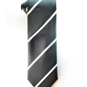 Black Striped Tie