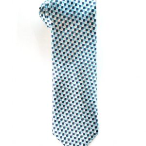 Light/Dark Blue Checked Tie