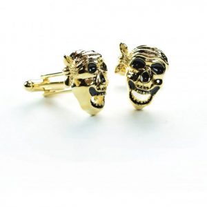 Gold Skull Cufflinks