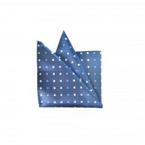 Blue Points Pocket Square