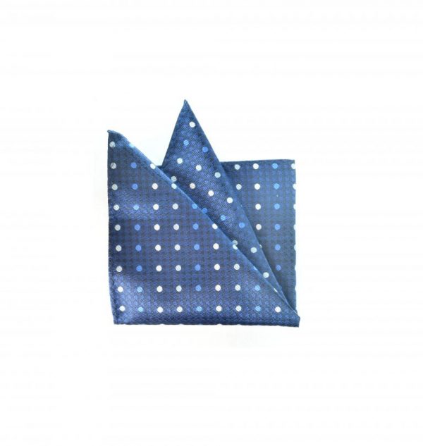 Blue Points Pocket Square
