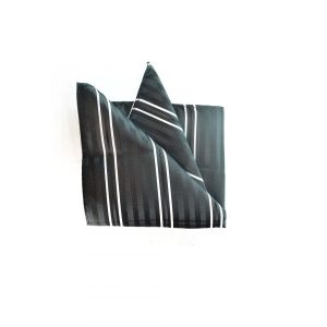 Black and White Pocket Square