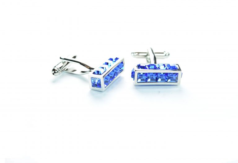 Blue Crystal Cufflinks