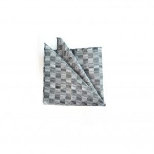 Silver Pocket Square