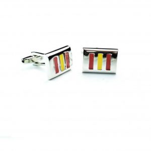 Vertical two-color Cufflink