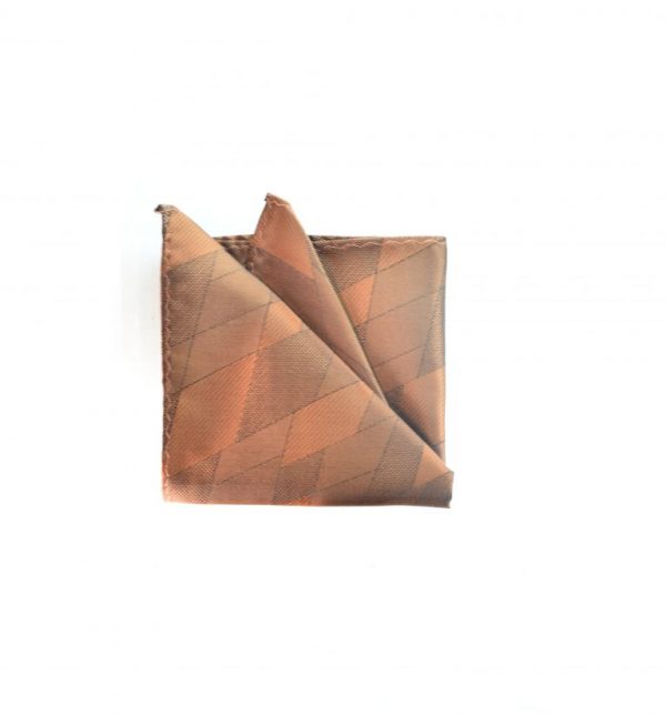 Orange/Brown Pocket Square