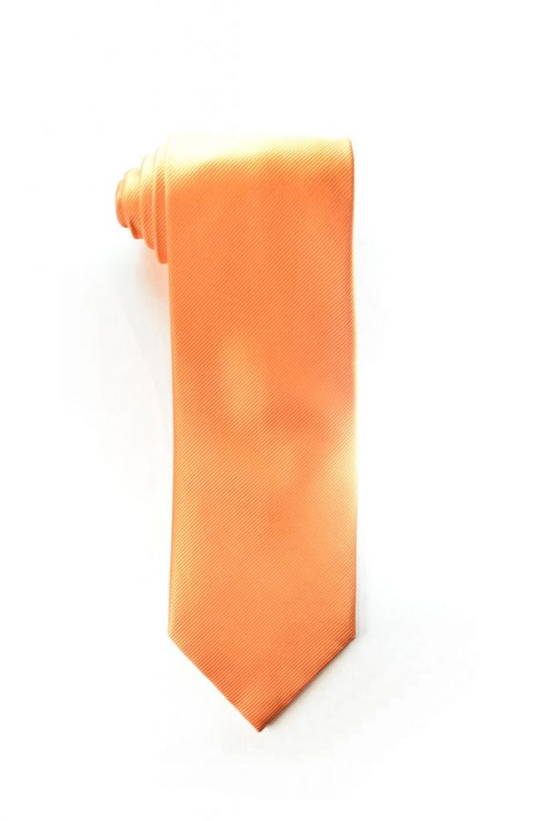 Plain Orange Tie