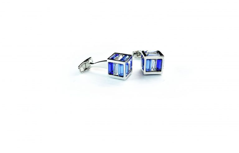 Blue cube Cufflinks