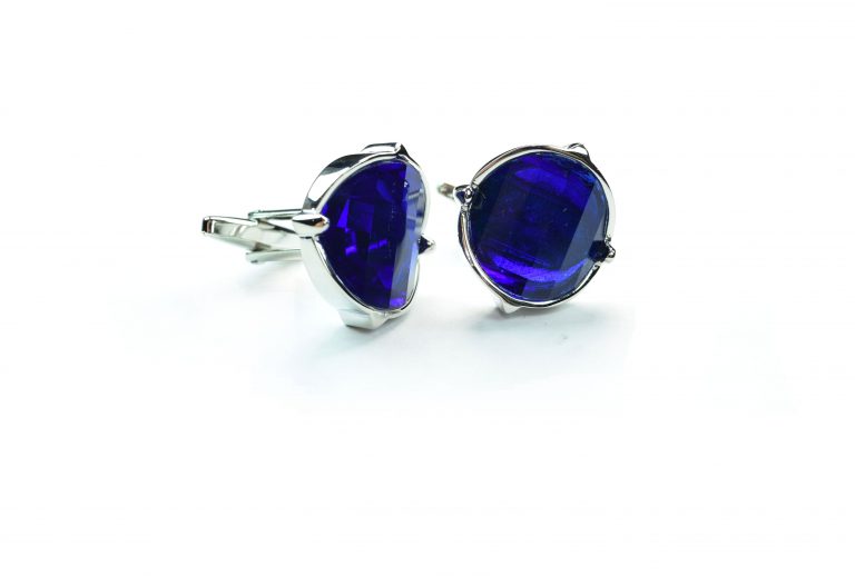 Blue Crystal Cufflinks