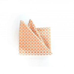 Peach Pocket Square