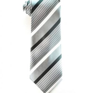 Silver Striped Tie