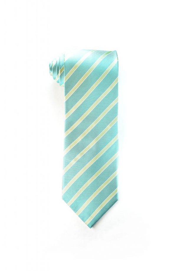 Cyan Striped Tie