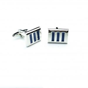 Vertical Blue Cufflinks