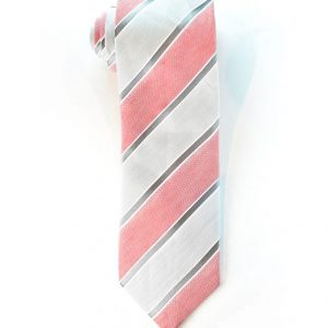 Pink/Silver Tie
