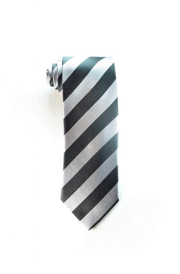 Silver/Black Tie