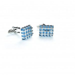 Caged light blue Cufflinks