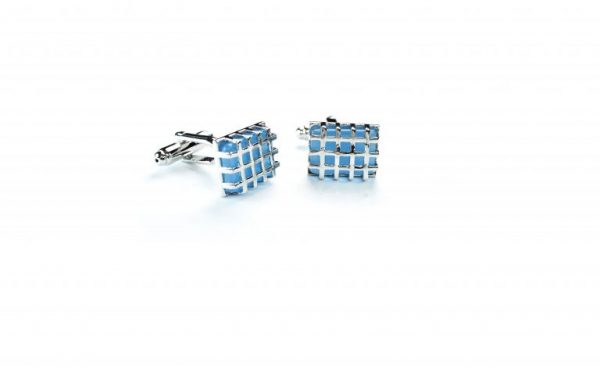 Caged light blue Cufflinks