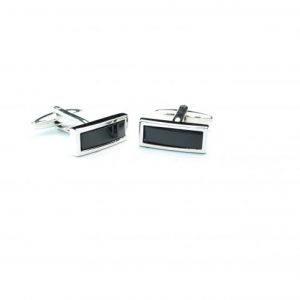 Silver/Black Cufflinks