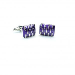 Purple Galvanized Cufflinks