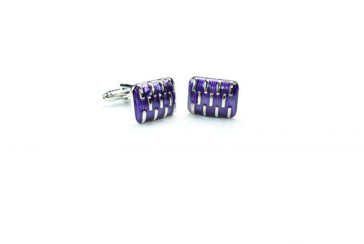 Purple Galvanized Cufflinks
