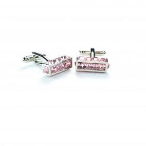 Pink Criystal Cufflinks