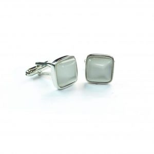 White Cufflinks