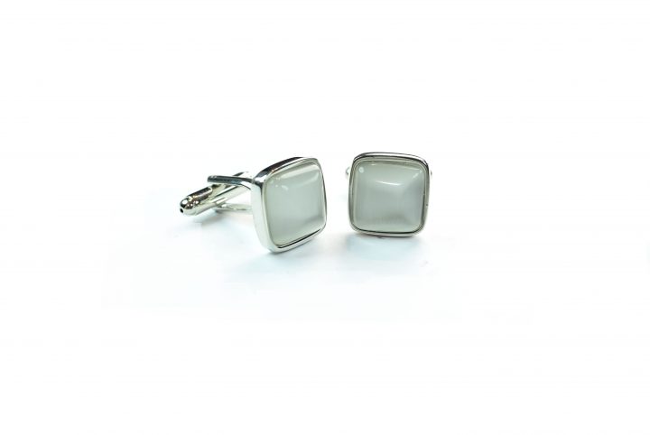 White Cufflinks