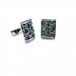 Crystal Flower Cufflinks