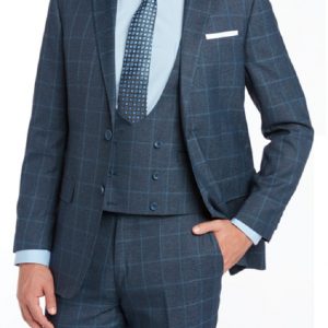 BLUE WINDOWPANE SUIT