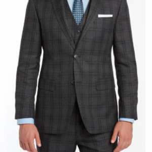 CHARCOAL PLAID SUIT