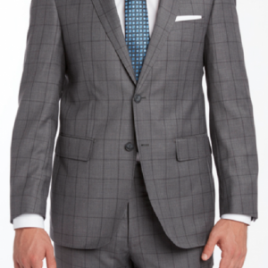 GRAY WINDOWPANE SUIT
