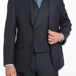 INK BLUE WINDOWPANE SUIT