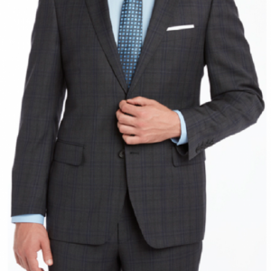 CHARCOAL WINDOWPANE SUIT