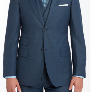 BLUE TEXTURED SUIT