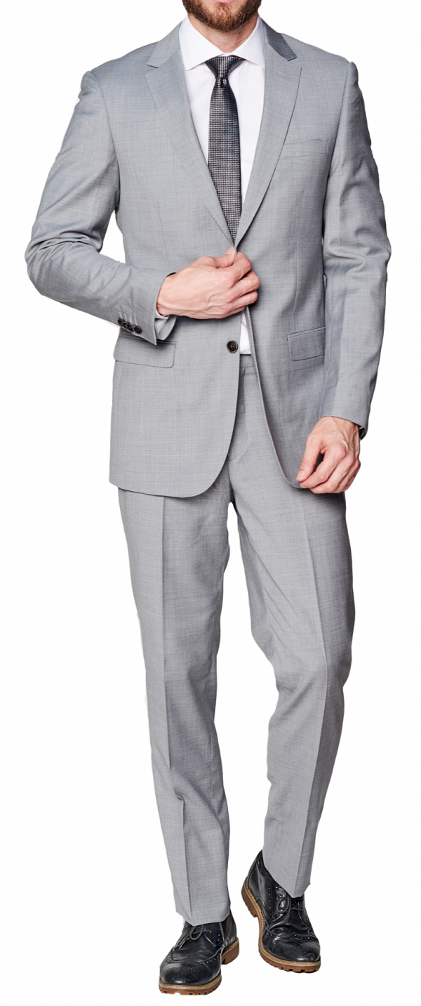 Lite Grey Suit Slim Fit