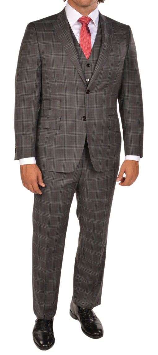 Grey Check 3 Piece Suit