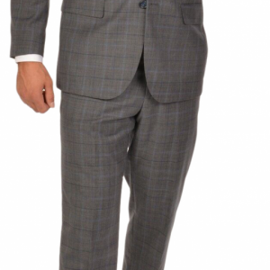 Grey Windowpane 3 piece Suit