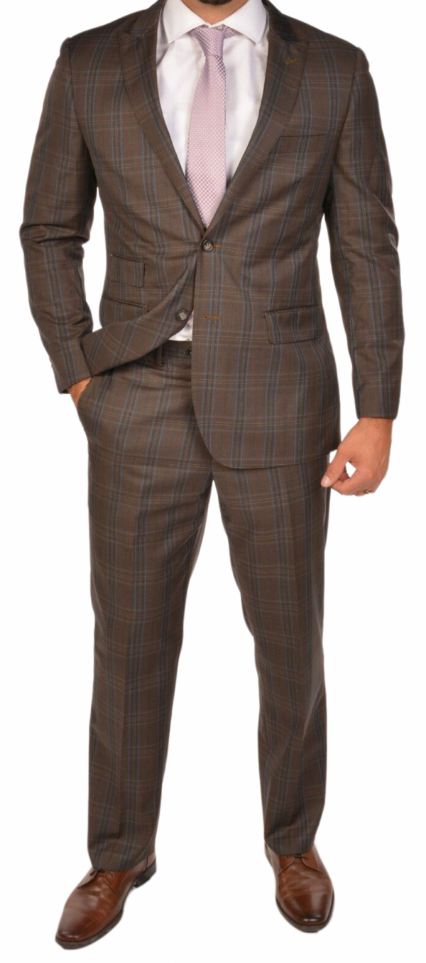 Brown Check Suit