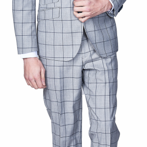 Lite Grey Window Suit Slim Fit