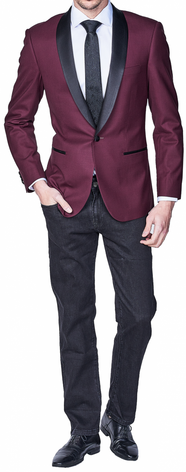 Maroon Tuxedo Jacket Sport Jacket
